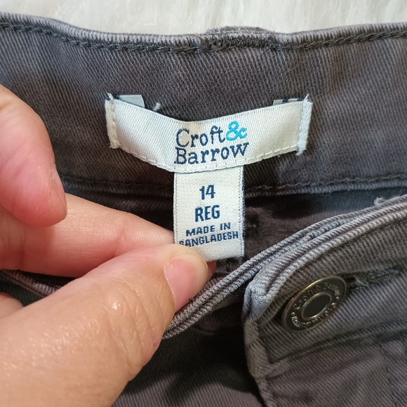 Croft & Barrow Gray Straight Leg Pants Size 14 Regular - Picture 9 of 9